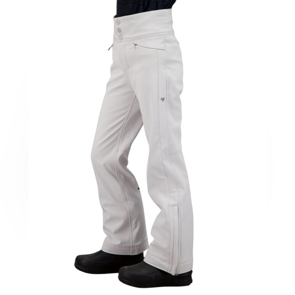 NWOT Obermeyer Bond Jolie Softshell White Pant Full Motion Tech Ski Boarding - Picture 1 of 16